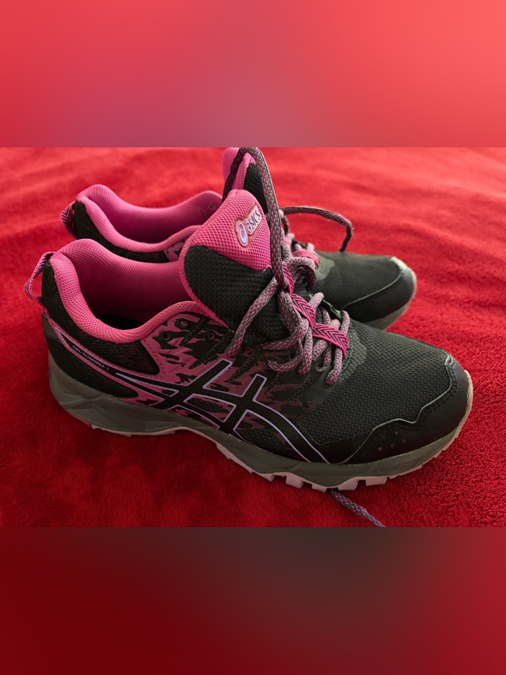Asics Gel Sonoma 3 Black Pink Hiking Shoes T774n